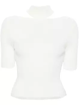 Cult Gaia футболка Brianna в рубчик, белый