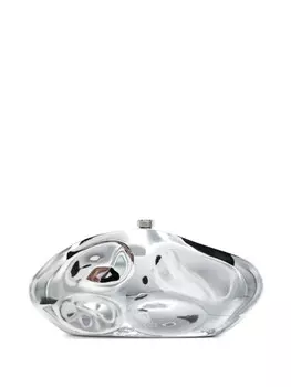 Cult Gaia клатч Caldera, серебристый