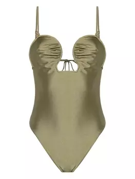 Cult Gaia купальник Celia, зеленый