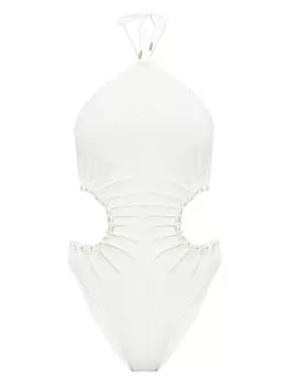 Cult Gaia купальник Sibel, белый