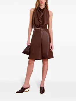 Cult Gaia меган шорты, коричневый