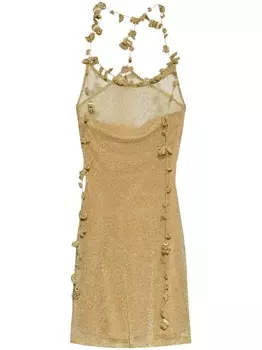 Cult Gaia платье Alonza, золотой