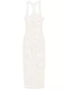 Cult Gaia платье миди Nissa, белый