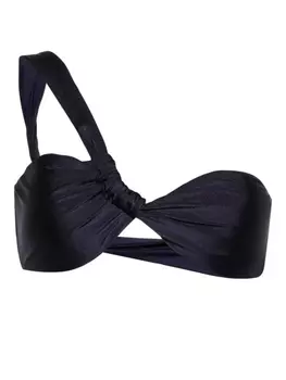 Cult Gaia топ бикини Charmaine на одно плечо, синий