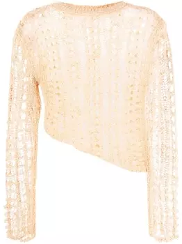 Cult Gaia топ Gill в технике кроше, нейтральный цвет