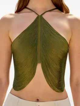 Cult Gaia топ Quella, зеленый