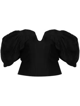 Cult Gaia топ Samantha с открытыми плечами, черный