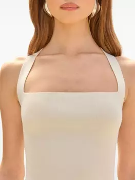 Cult Gaia трикотажный топ Crawford, белый