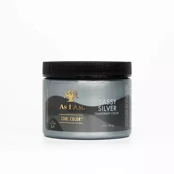 Curl Color Sassy Silver 6 унций Цветной гель и гель для завивки – Временное окрашивание, веганский и без жестокости, As I Am