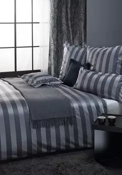 Curt Bauer Mako парчовое постельное белье из дамасской ткани, 2 шт., чехол ок. 135/200 + чехол на подушку 80/80 см 2044-1067 Como стальной серый