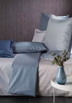 Curt Bauer Mako парчовое постельное белье из дамасской ткани, 2 шт., чехол ок. 155/220 + наволочка 40/80 см 2452-1048 Ferrara Ocean