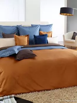 Curt Bauer однотонное постельное белье из сатина мако дизайн 0000, розовый A* 200 x 200 + 2 x 70 x 90 см