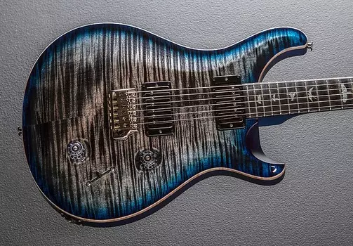 Custom 22 Wood Library Limited - угольно-синий взрыв с Кориной PRS Custom 22 Wood Library Limited - Burst w/Korina