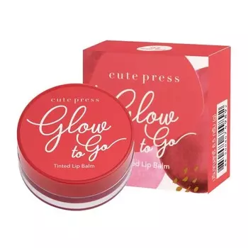 Cute Press Бальзам для губ Glow to Go 6,5 г. 03 Рубиновый Красный,