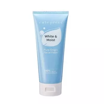 Cute Press Pure Origin Белая влажная пенка для лица 120 г, Blue