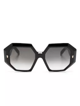 Cutler & Gross солнцезащитные очки 9324 в массивной оправе, черный