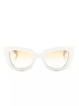 Cutler & Gross солнцезащитные очки 9797 в оправе 'кошачий глаз', белый