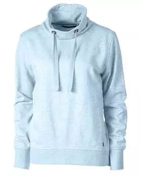 Cutter & Buck Saturday Женская толстовка из хлопковой смеси с воротником-воронкой, цвет atlas heather