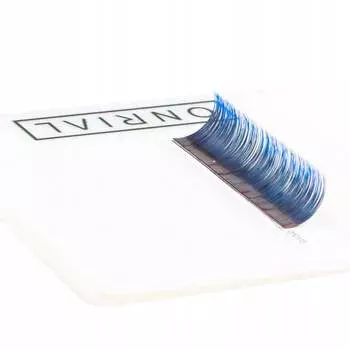 ЦВЕТНЫЕ ИСКУССТВЕННЫЕ РЕСНИЦЫ ONRIAL OMBRE BLUE/21 ПОЛОСКА/C 0.07 MIX 6-13 Inne