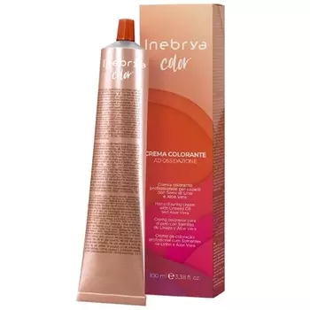 Цвет - 8.42 Коньяк Biondo Chiaro - Crema Colorante Per Capelli - 100 мл Inebrya