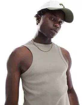 Цвет хаки-борцовки в рубчик ASOS DESIGN