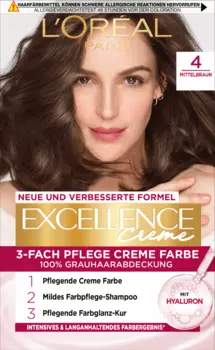 Цвет волос 4 средне-коричневый 1 шт. L'Oreal