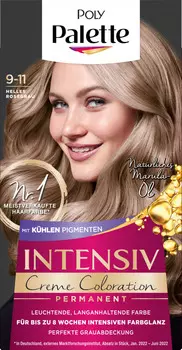 Цвет волос 9-11 светло-розовый серый 1 шт. Poly Palette