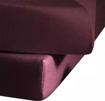 Цвета простыни, флёресс, мако-сатин, резинка: без, (1 шт.) Fleuresse 160х260 см, 1 шт., цвет pflaume