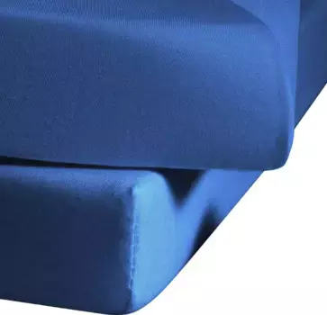 Цвета простыни, флёресс, мако-сатин, резинка: без, (1 шт.) Fleuresse 220х260 см, 1 шт., цвет meeresblau