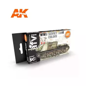 Цвета советских танков времен Второй мировой войны, 3rd Gen Acrylic Paint Sets
