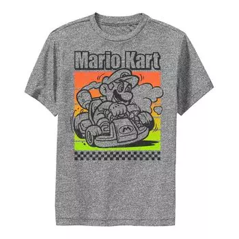Цветная футболка с плакатом Mario Kart для мальчиков 8–20 лет Licensed Character