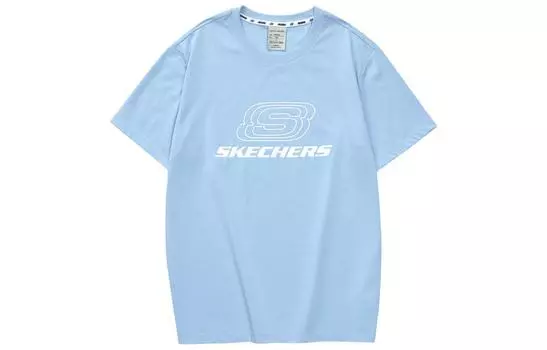 Цветная футболка унисекс Skechers, Cerulean Sky/0147