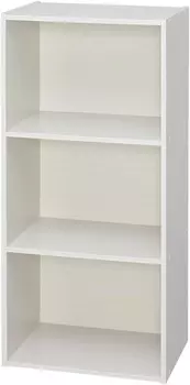 Цветная коробка Iris Ohyama CX-3, 3 уровня, ящик для хранения, книжная полка, ширина 16,3 x глубина 11,4 x высота 34,6 дюйма (41,5 x 29 x 88 см), кремовый цвет