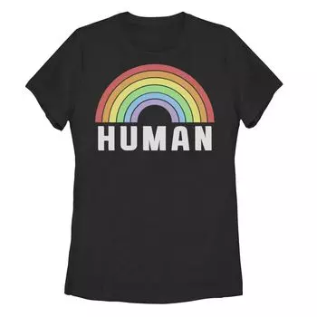 Цветная пастельная радужная футболка Junior's Human