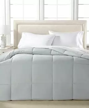 Цветное гипоаллергенное пуховое альтернативное легкое теплое одеяло из микрофибры, полный/королевский размер, создано для Macy's Royal Luxe, серый