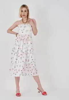 Цветное платье Herita, белый