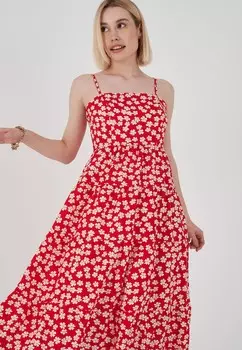 Цветное платье Herita, красный