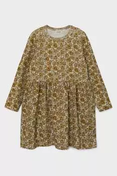 Цветное платье с оборками для девочек с цветочным принтом Lil Atelier, мультиколор