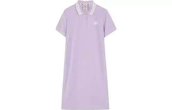 Цветное женское платье с короткими рукавами Skechers, Purple Rose-01NE