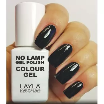 Цветной гель-лак No Lamp Polish Carbon Black 10 мл, Layla Cosmetics Milano
