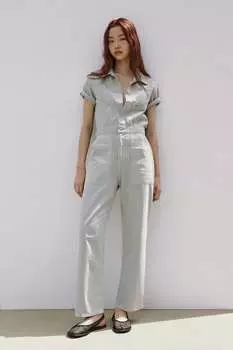 Цветной комбинезон Zara, синий/серый