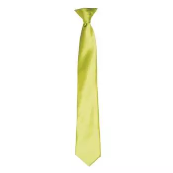Цветной мужской атласный галстук-зажим Premier, зеленый