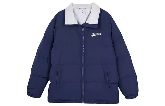 Цветной пуховик унисекс темно-синий/00DU Skechers
