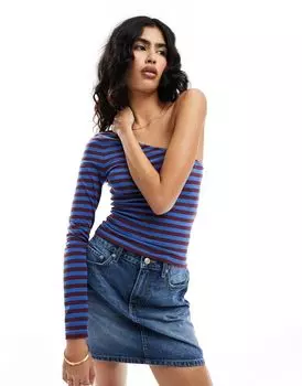 Цветной топ с одним рукавом ASOS DESIGN