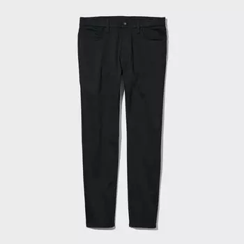 Цветные джинсы узкого кроя ультрастрейч UNIQLO, черный