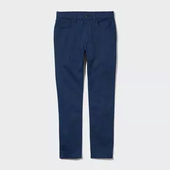 Цветные джинсы узкого кроя ультрастрейч UNIQLO, синий