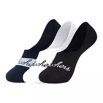Цветные носки-невидимки унисекс, 3 шт Skechers, 3 Pack (Moonlight Navy/White/Black/032Z)