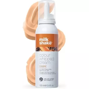 Цветные взбитые сливки медь 100мл, Milk Shake