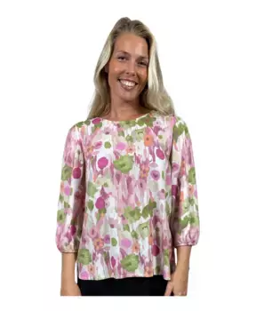 Цветочная блузка sammy.sp24 роза 2-Biz, мультиколор