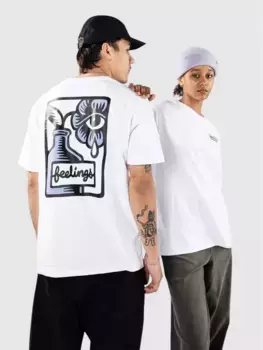 Цветочная футболка And Feelings, белый